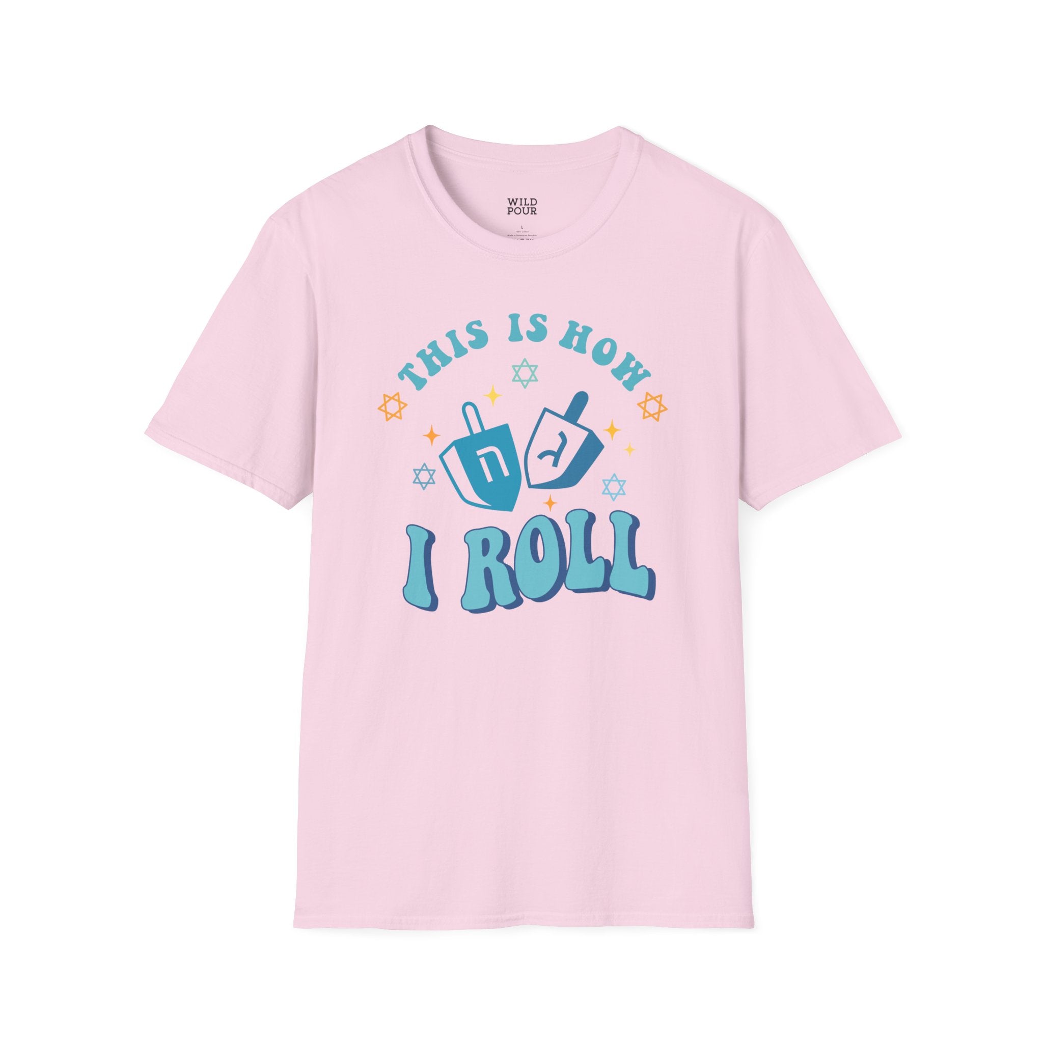 This is How I Roll, Dreidel Tee-Adult Tees-Wild Pour