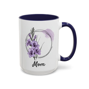 August Gladiolus, Personalized Birth Month Mug-Mug-Wild Pour