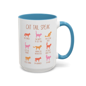 Cat Tail Speak, Cat Infographic Mug-Mug-Wild Pour