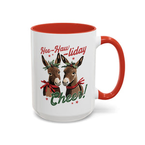 Hee-Haw-liday Holiday Cheer, Christmas Farm Animals Donkey Mug-Mug-Wild Pour