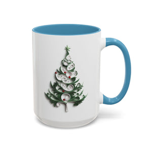 Christmas Tree, Paper Quilling Mug-Mug-Wild Pour