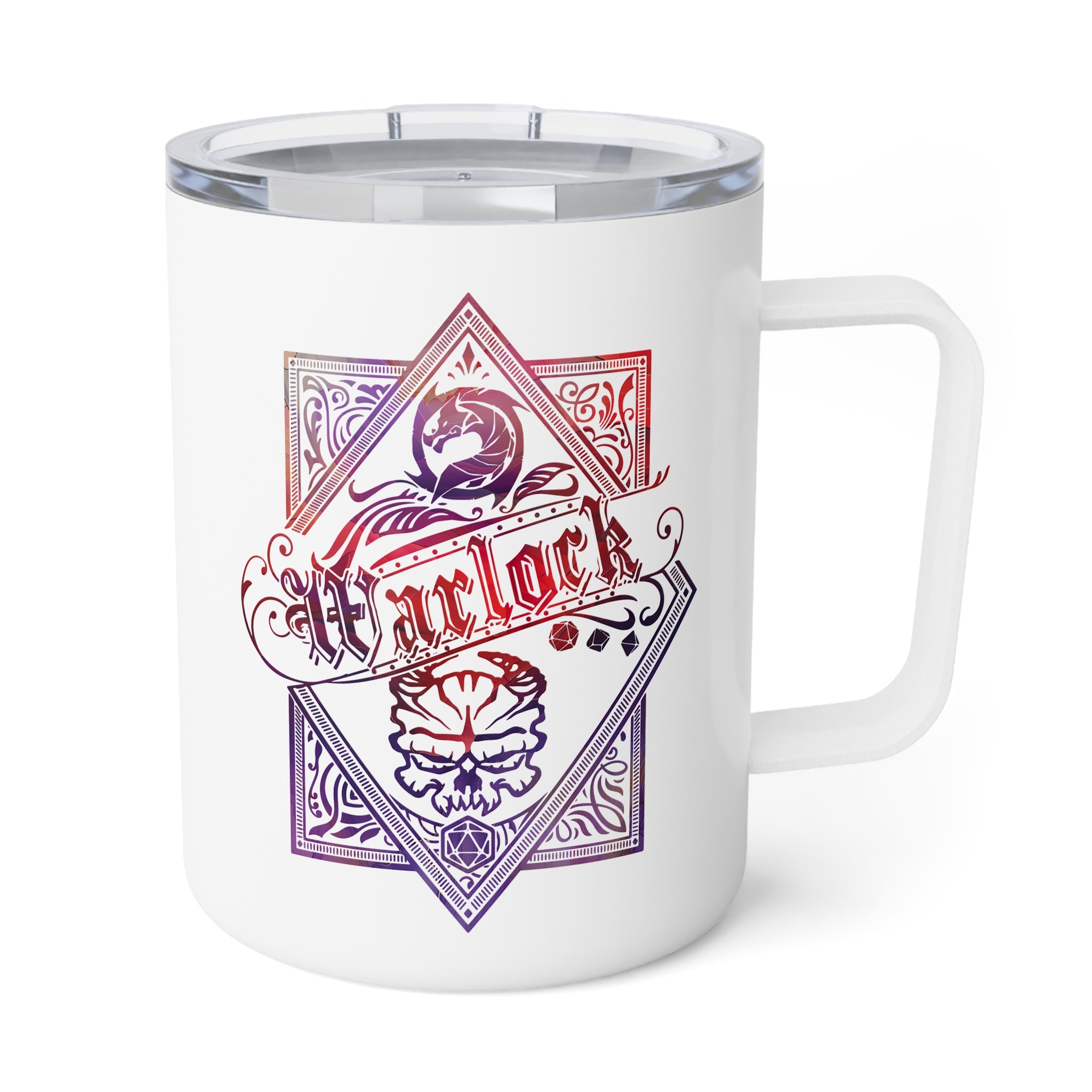 D&D Class Insulated Mug, Warlock-Insulated Mug-Wild Pour