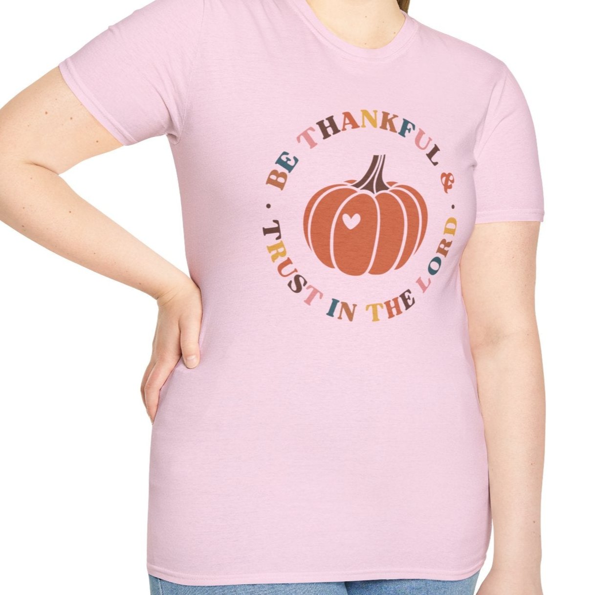 Be Thankful and Trust in the Lord Tee-Adult Tees-Wild Pour