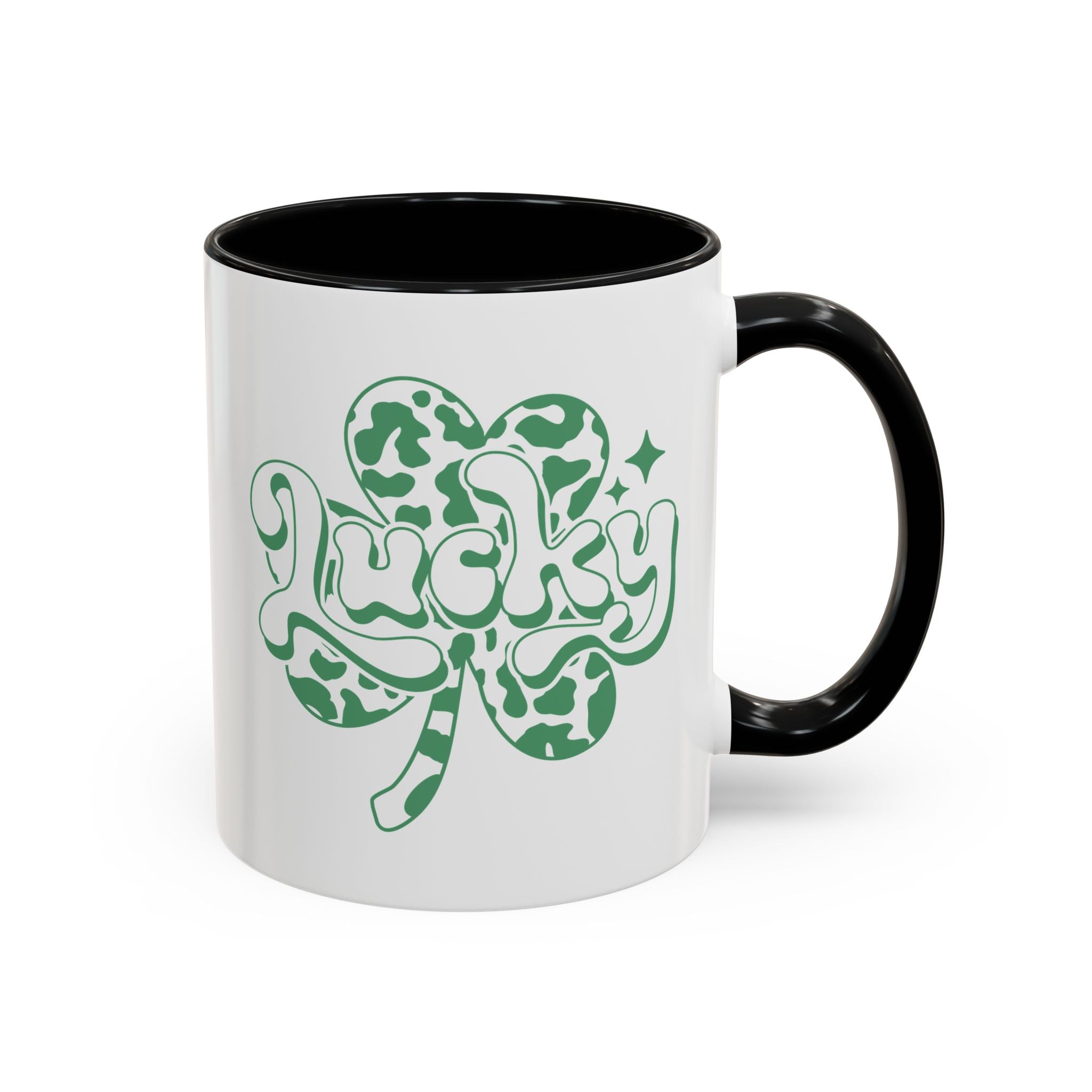 Lucky, Leopard Print Shamrock | Mug