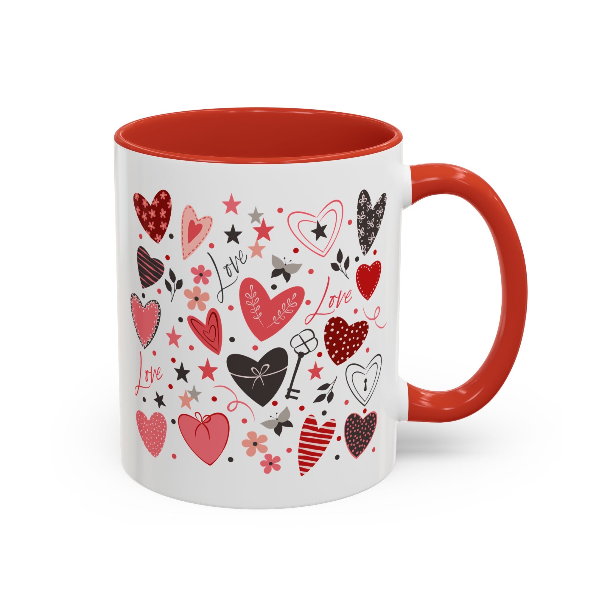 Love and the Key to My Heart, Valentine's Hearts Mug