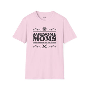 Awesome Moms Explore Dungeons & Slay Dragons, D&D Tee-Adult Tees-Wild Pour