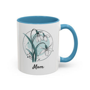 January Snowdrop, Personalized Birth Month Mug-Mug-Wild Pour