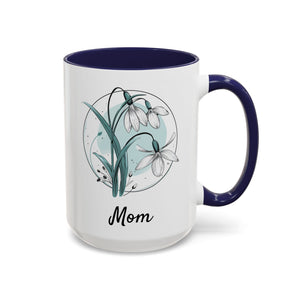 January Snowdrop, Personalized Birth Month Mug-Mug-Wild Pour