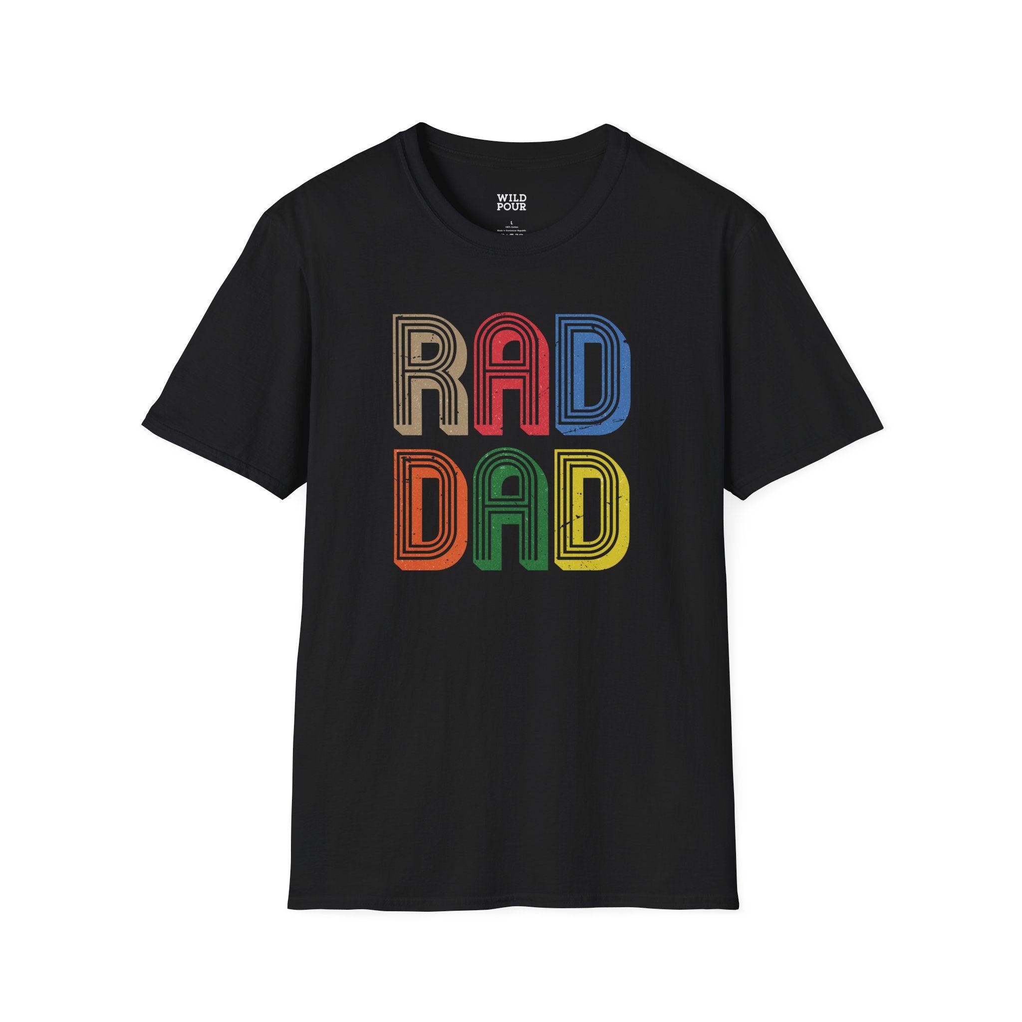 Rad Dad, Father's Day Tee-Adult Tees-Wild Pour