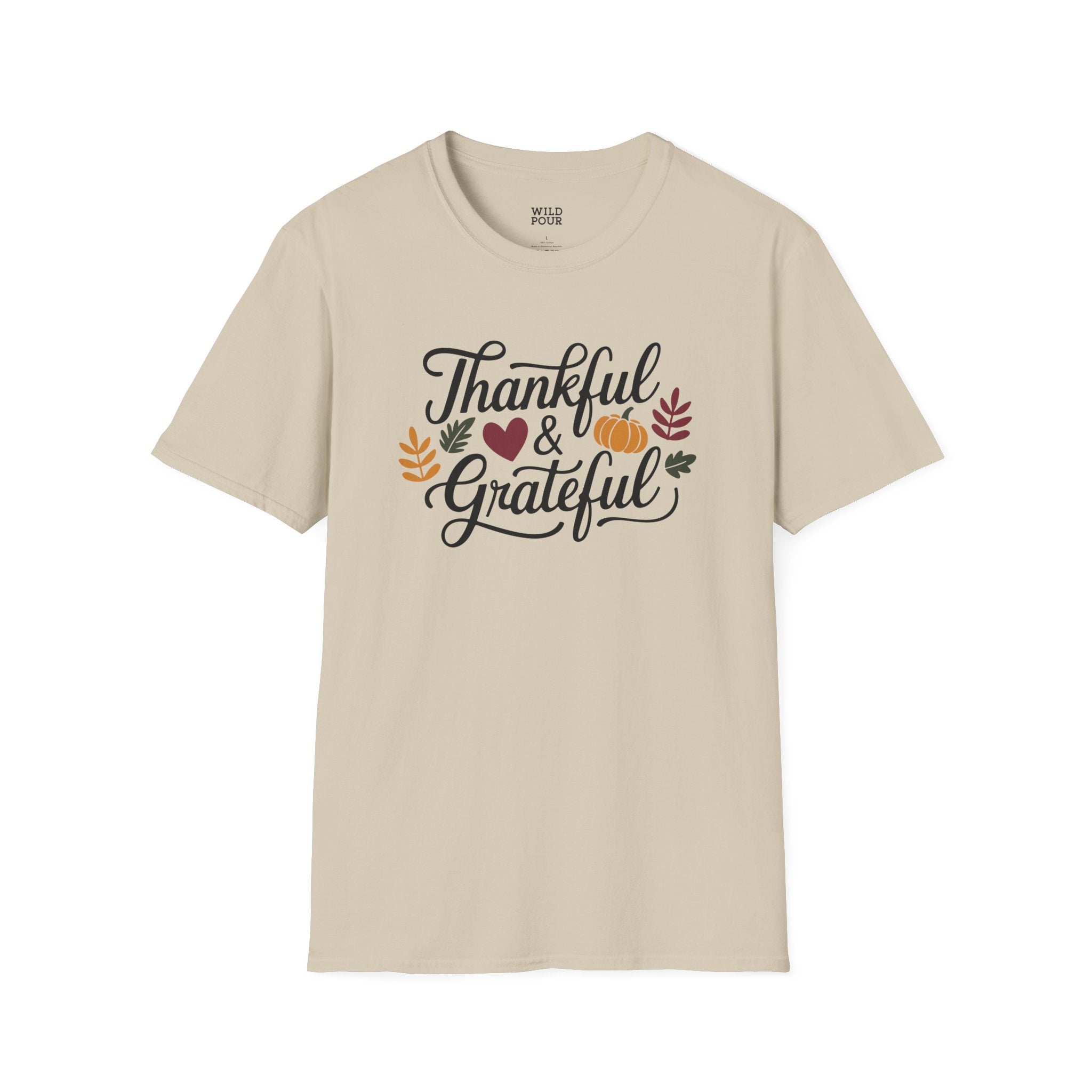 Thankful and Grateful Tee-Adult Tees-Wild Pour