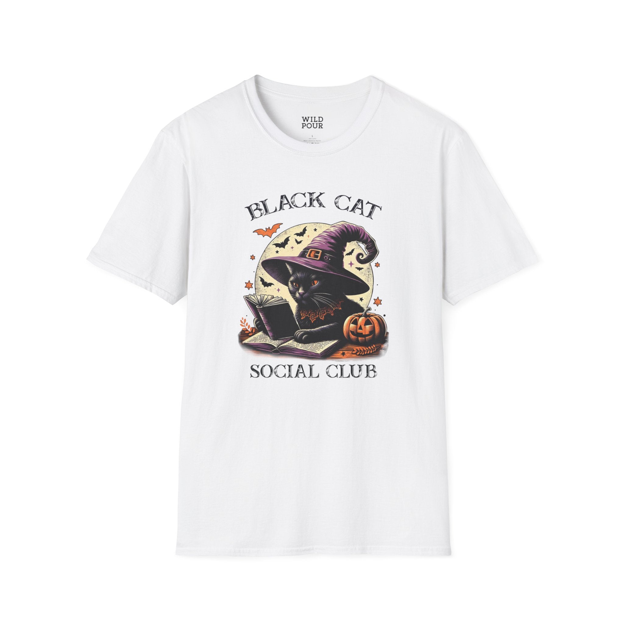 Black Cat Social Club Tee-Adult Tees-Wild Pour